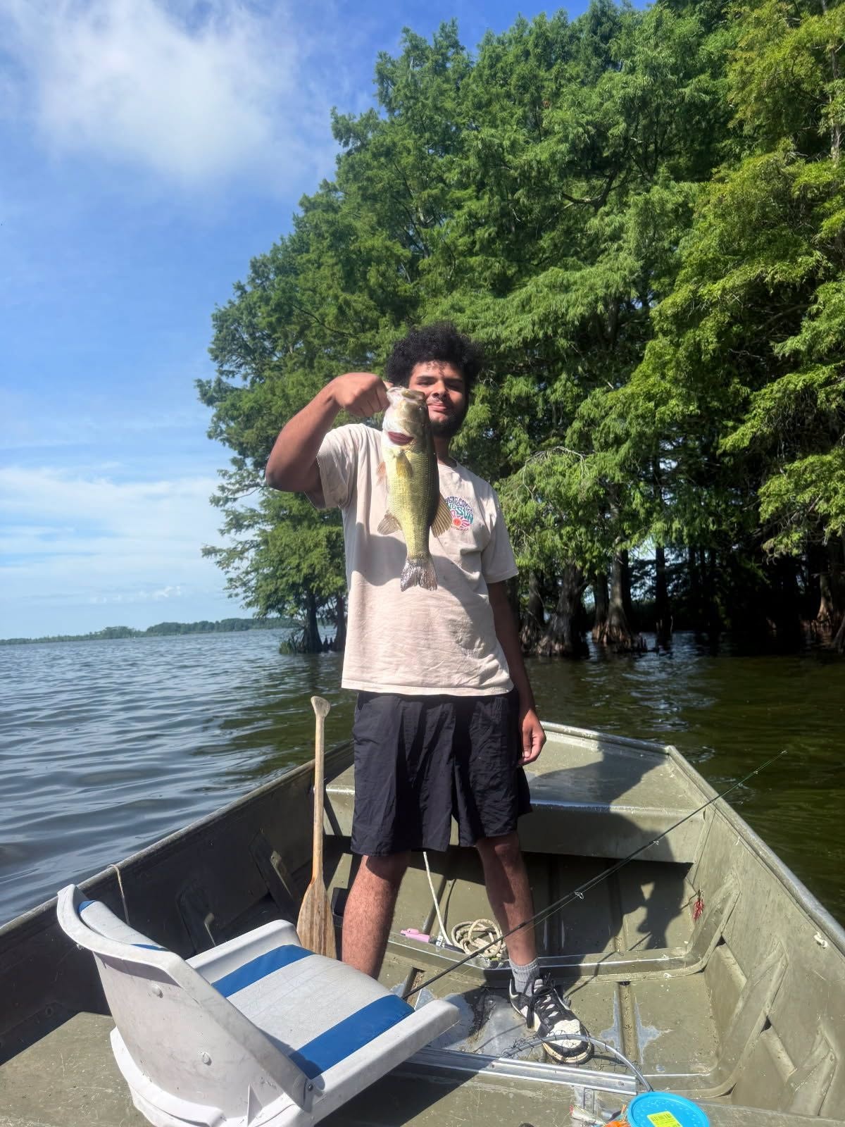 Bass catch on Reelfoot Lake