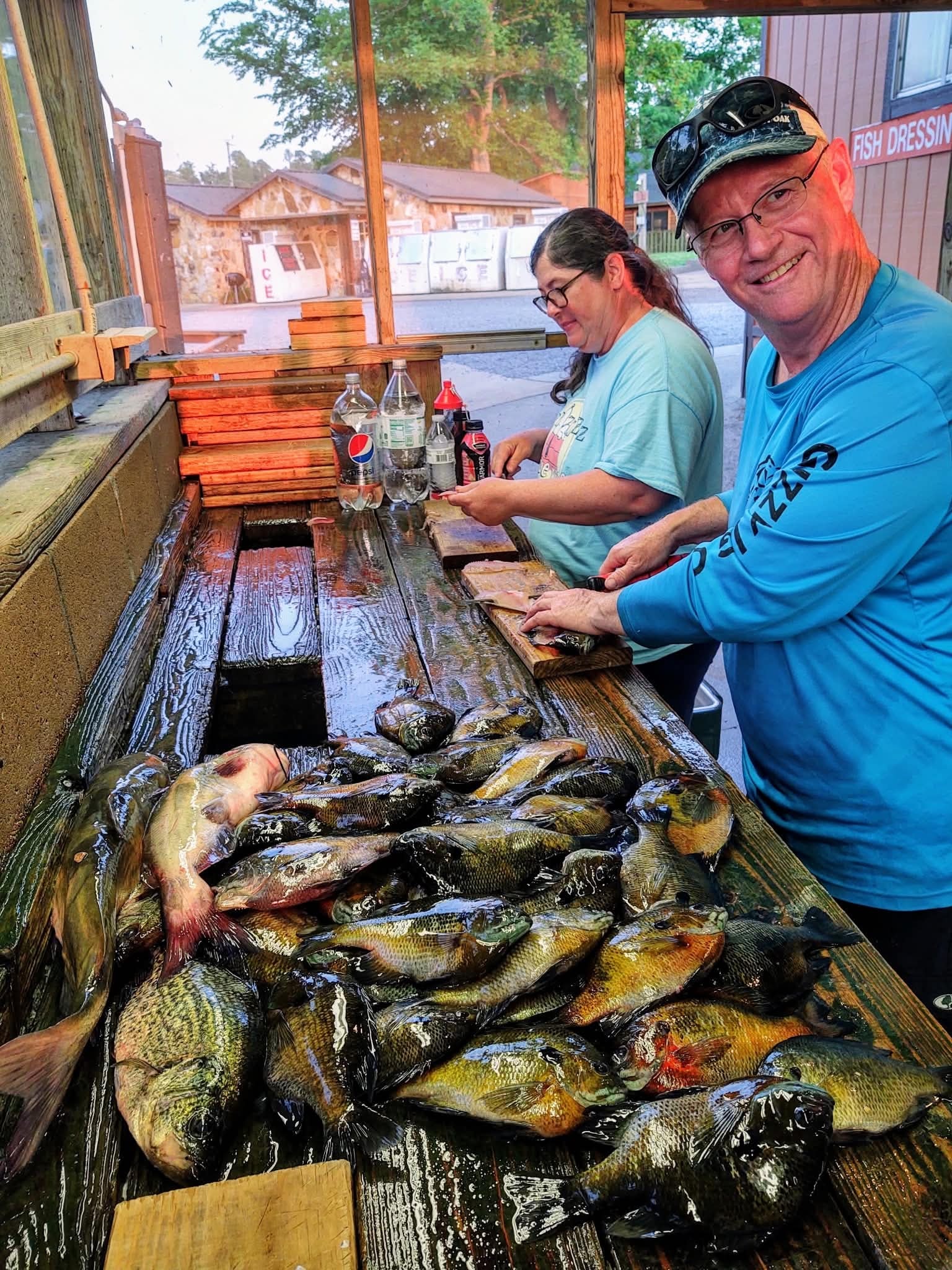 Outdoor fishing and lake activities